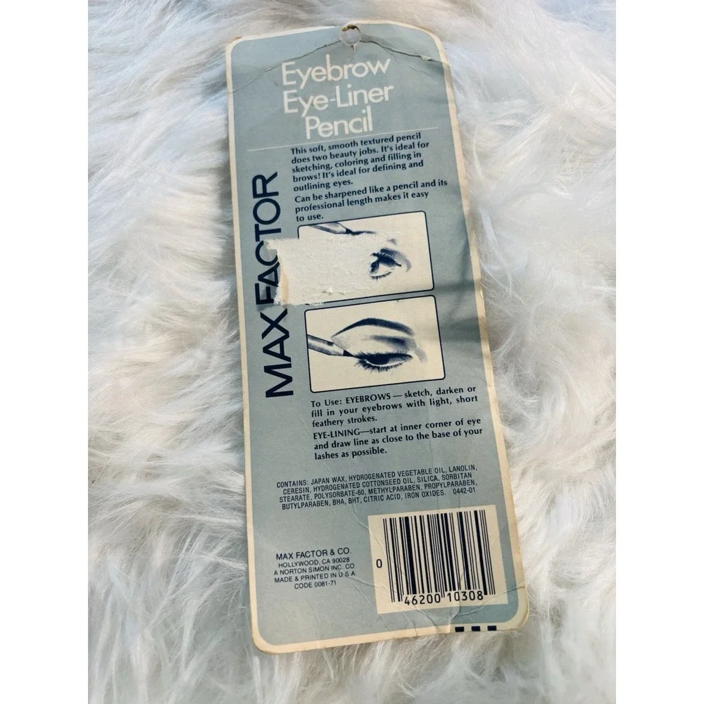 Max Factor Vintage 80s Eyebrow‎ & eyeliner pencil Nos Discontinued Brown Black